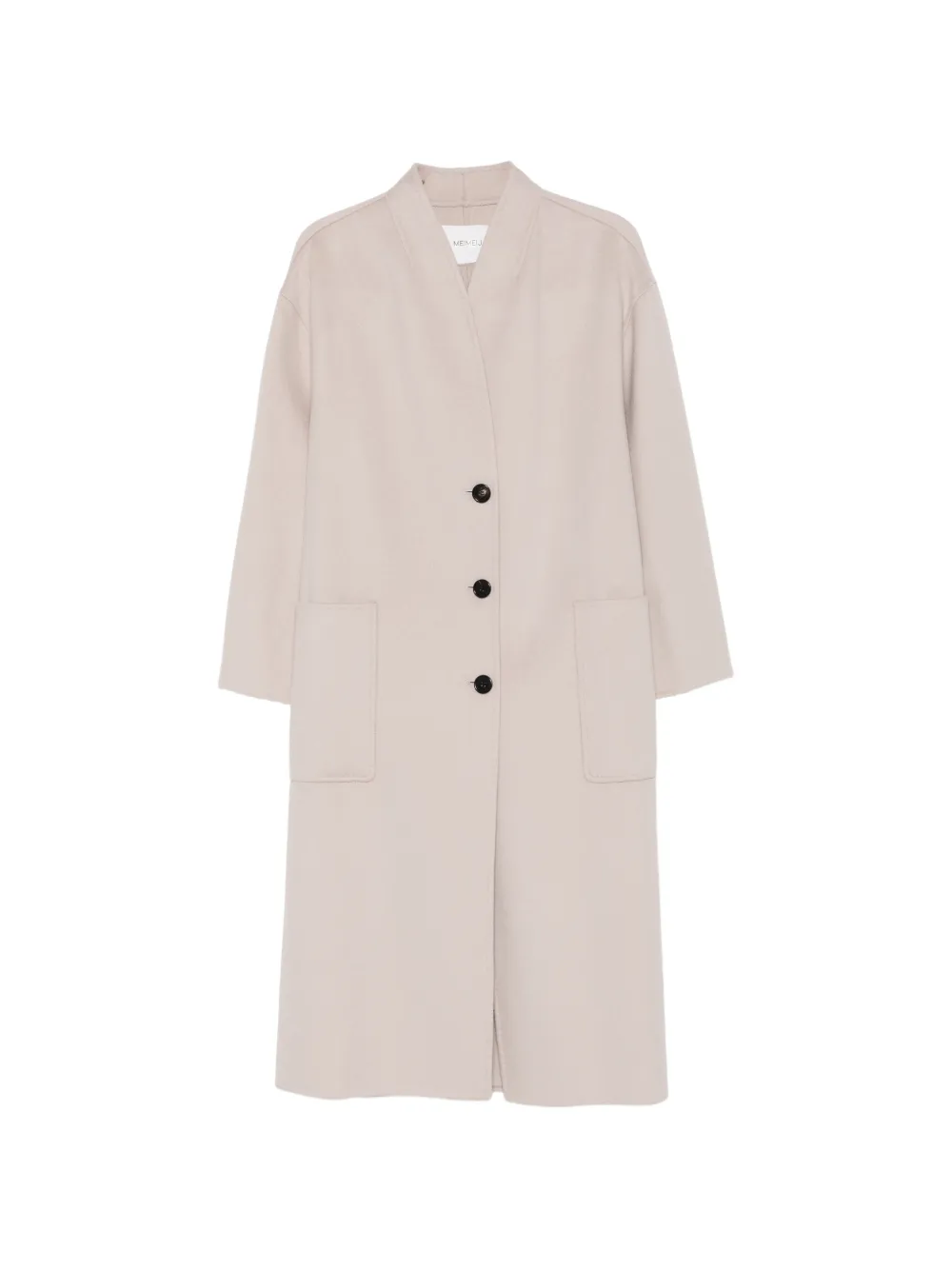 MeimeiJ button-fastening wool coat - Neutrals