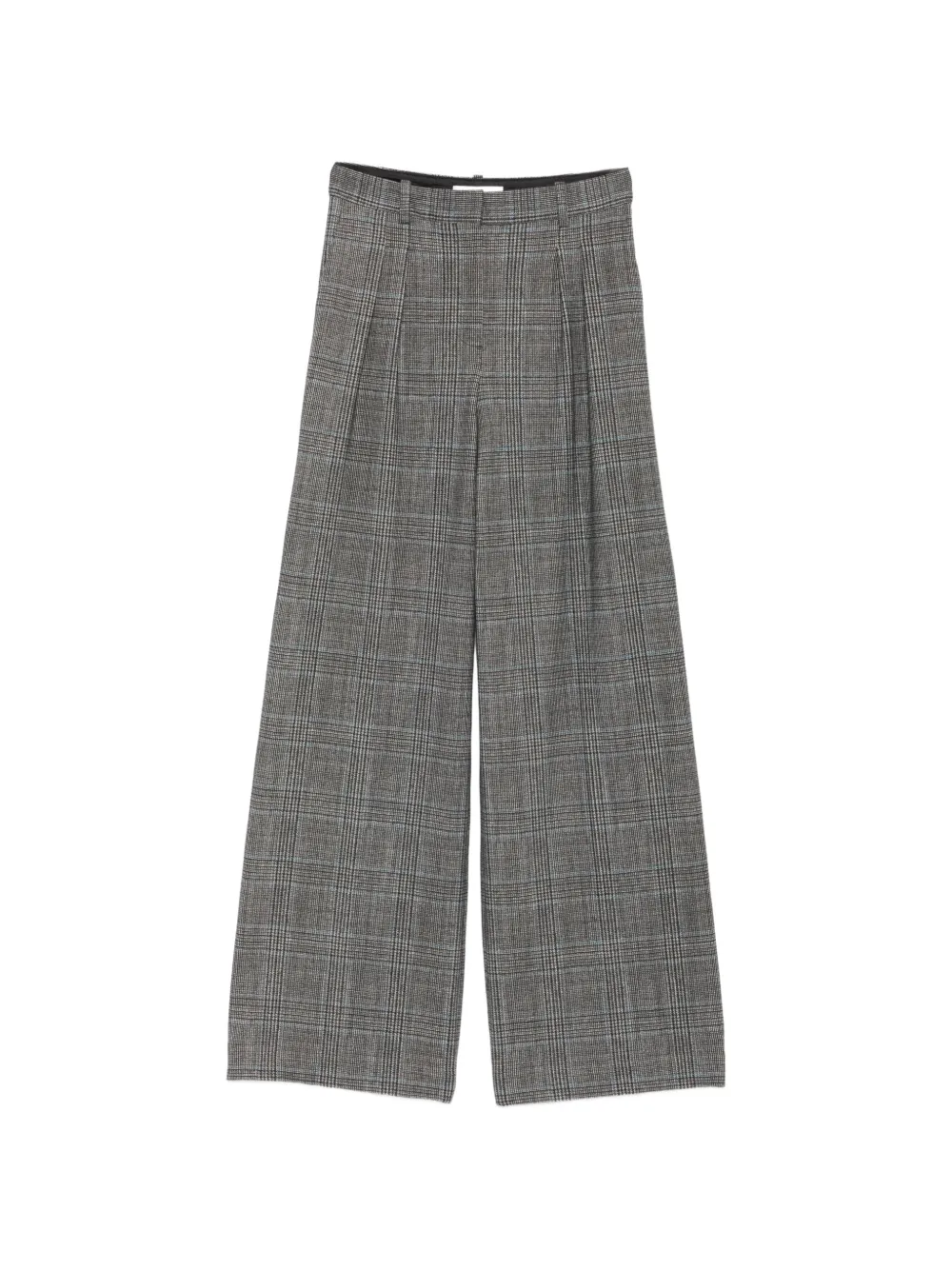 Circolo 1901 Prince of Wales check pleated trousers Grijs