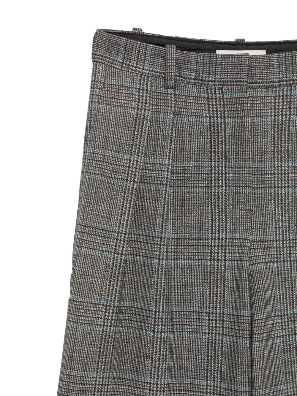 Circolo 1901 Prince of Wales check pleated trousers Grijs