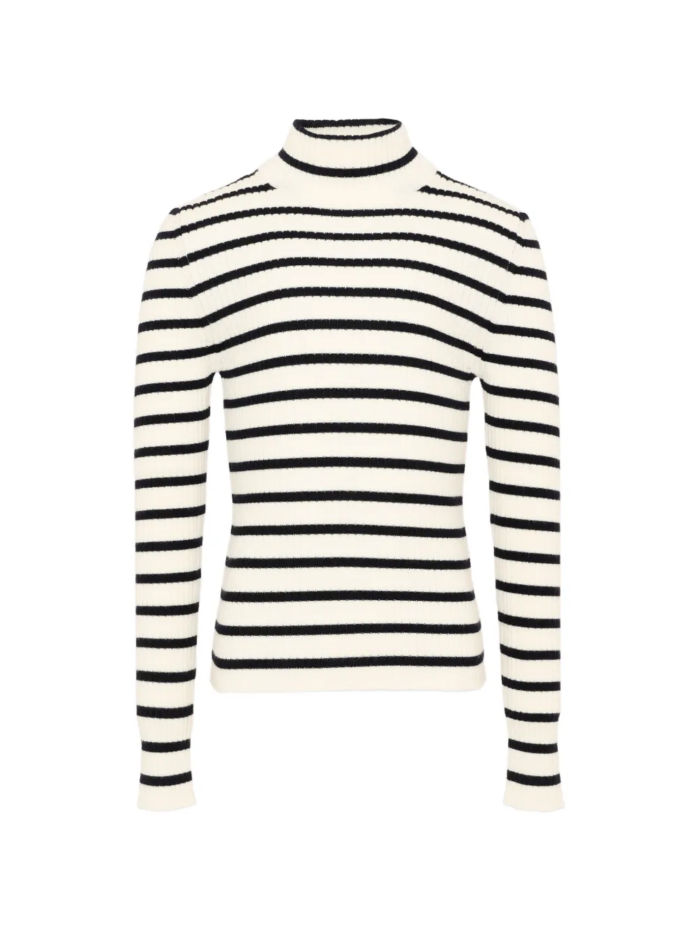 Fendi Kids striped ribbed-knit sweater Beige
