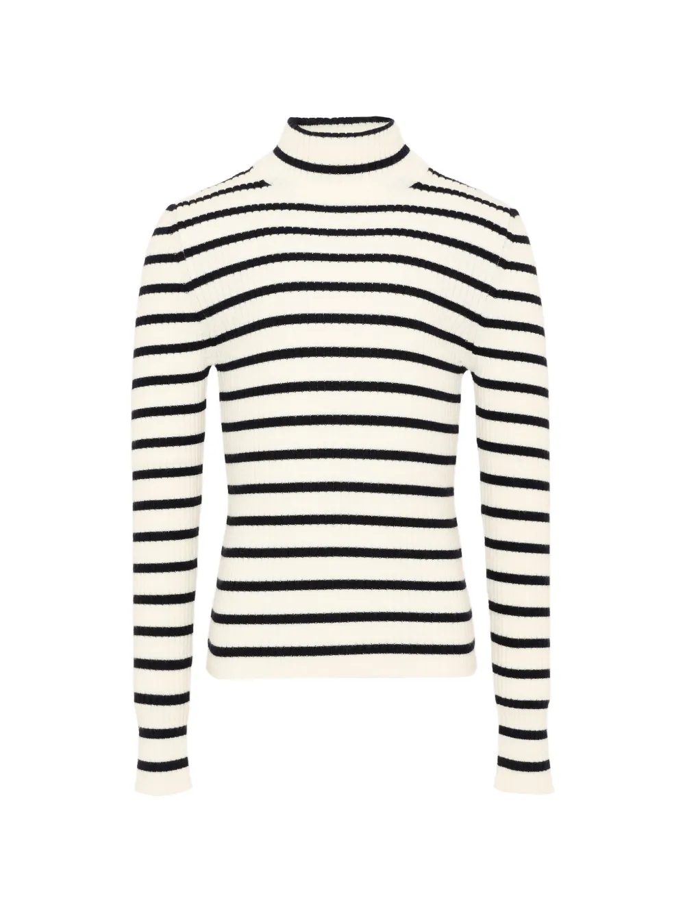 Fendi Kids striped ribbed-knit sweater - Toni neutri