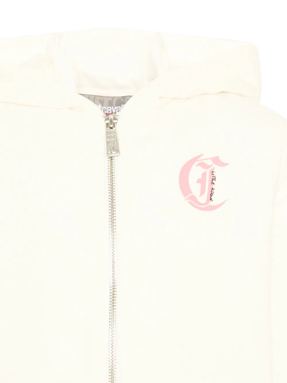 Just Cavalli Kids Hoodie met bloemenprint Wit