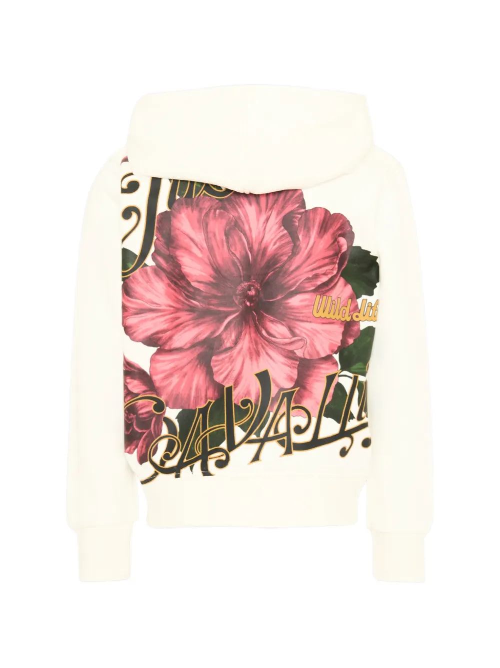 Just Cavalli Kids Hoodie met bloemenprint Wit