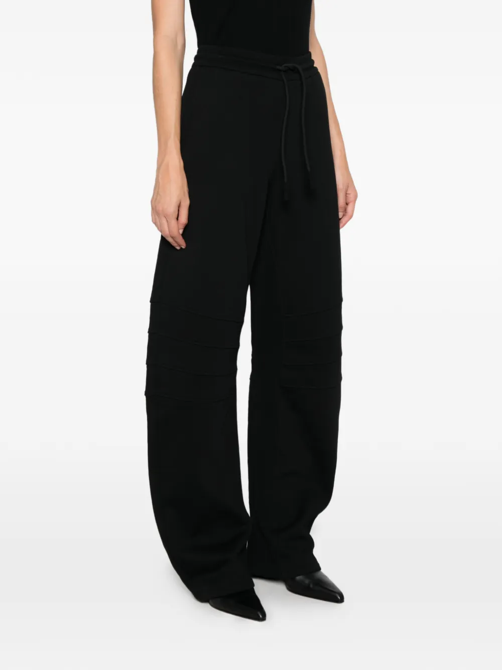 Just Cavalli drawstring panelled track pants Zwart