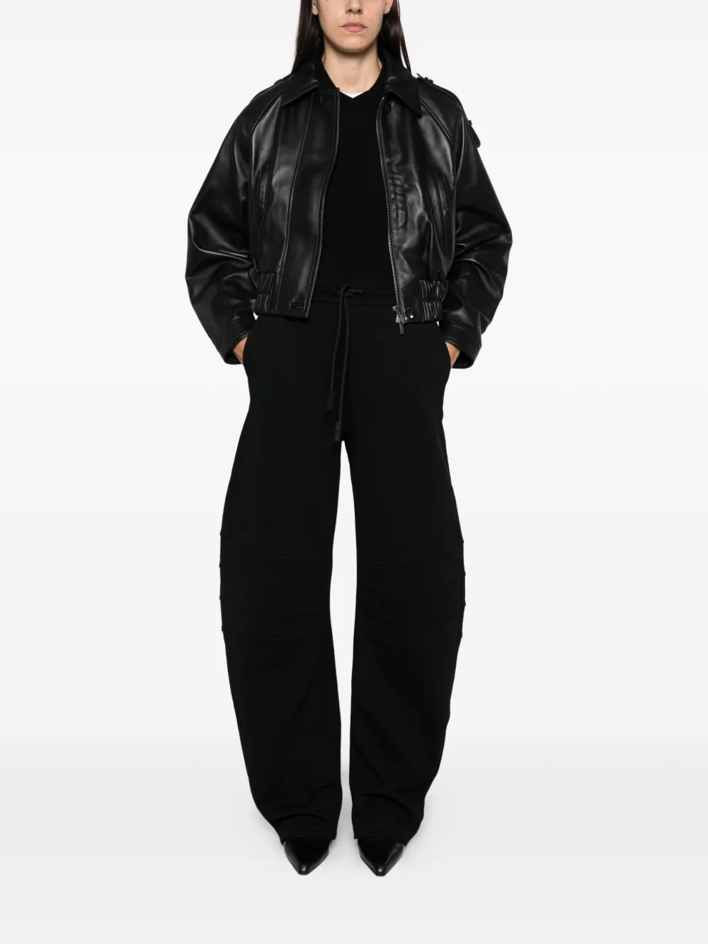 Just Cavalli drawstring panelled track pants Zwart