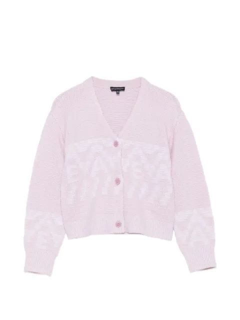 Emporio Armani Kids cárdigan con cuello en V