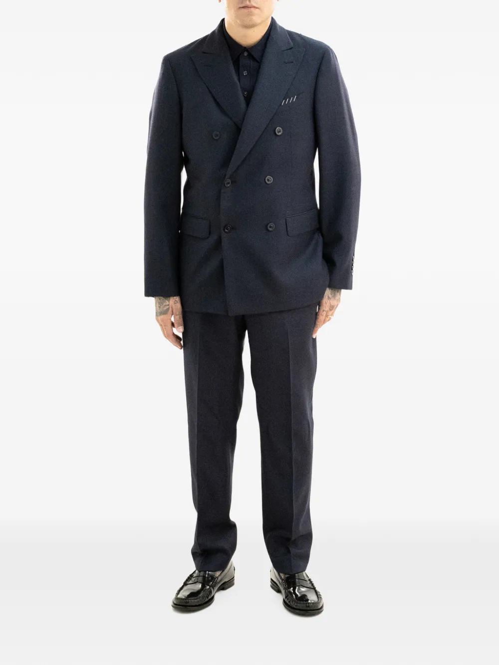 Boglioli double-breasted suit Blauw