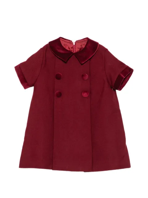 PAIO CRIPPA velvet-collar dress