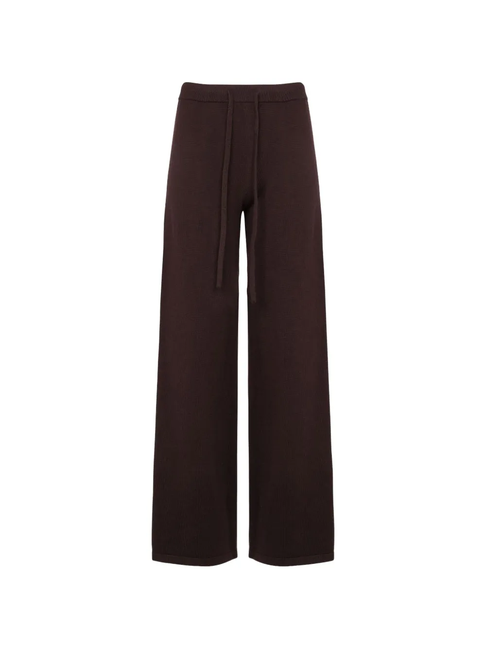 Yves Salomon drawstring straight-leg trousers - Marron Yves Salomon drawstring straight-leg trousers - Marron