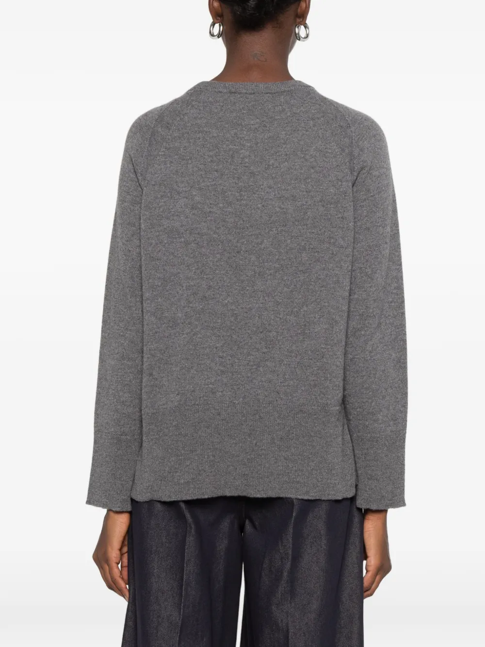 PT Torino raglan-sleeve side-slit sweater Grijs