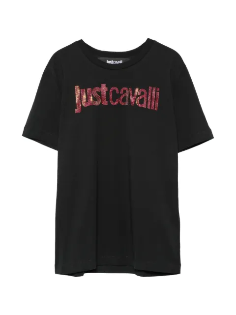 Just Cavalli embellishment-logo T-shirt