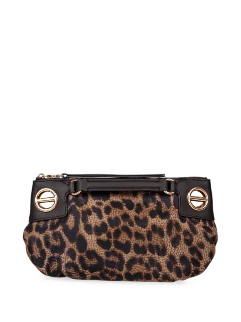 Borbonese Mini London Clutch mit Leopardenprint