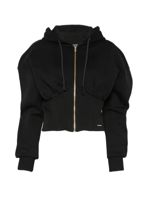 Just Cavalli corset-style zip-up hoodie