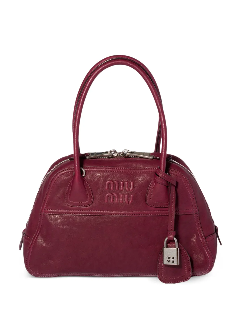 Miu Vivant leren schoudertas Rood
