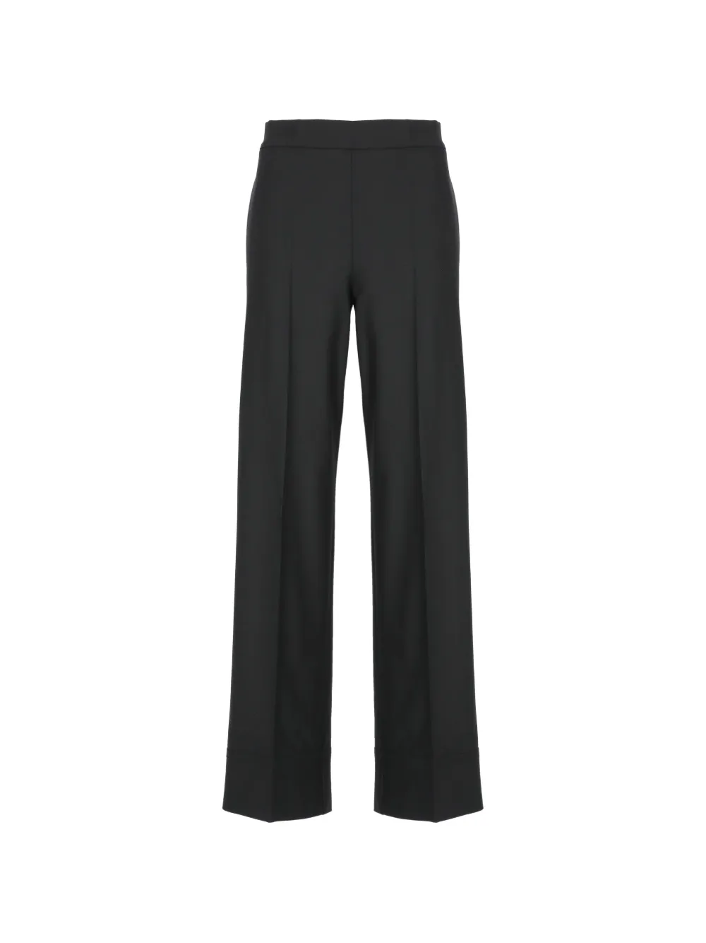 D.Exterior pressed-crease wide-leg trousers - Nero