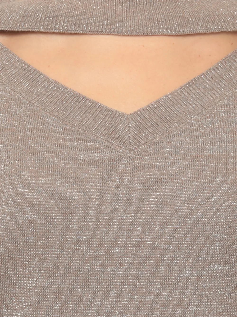 D.Exterior Trui met uitgesneden detail Beige