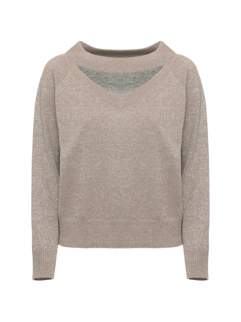 D.Exterior cut-out-detail sweater - Toni neutri
