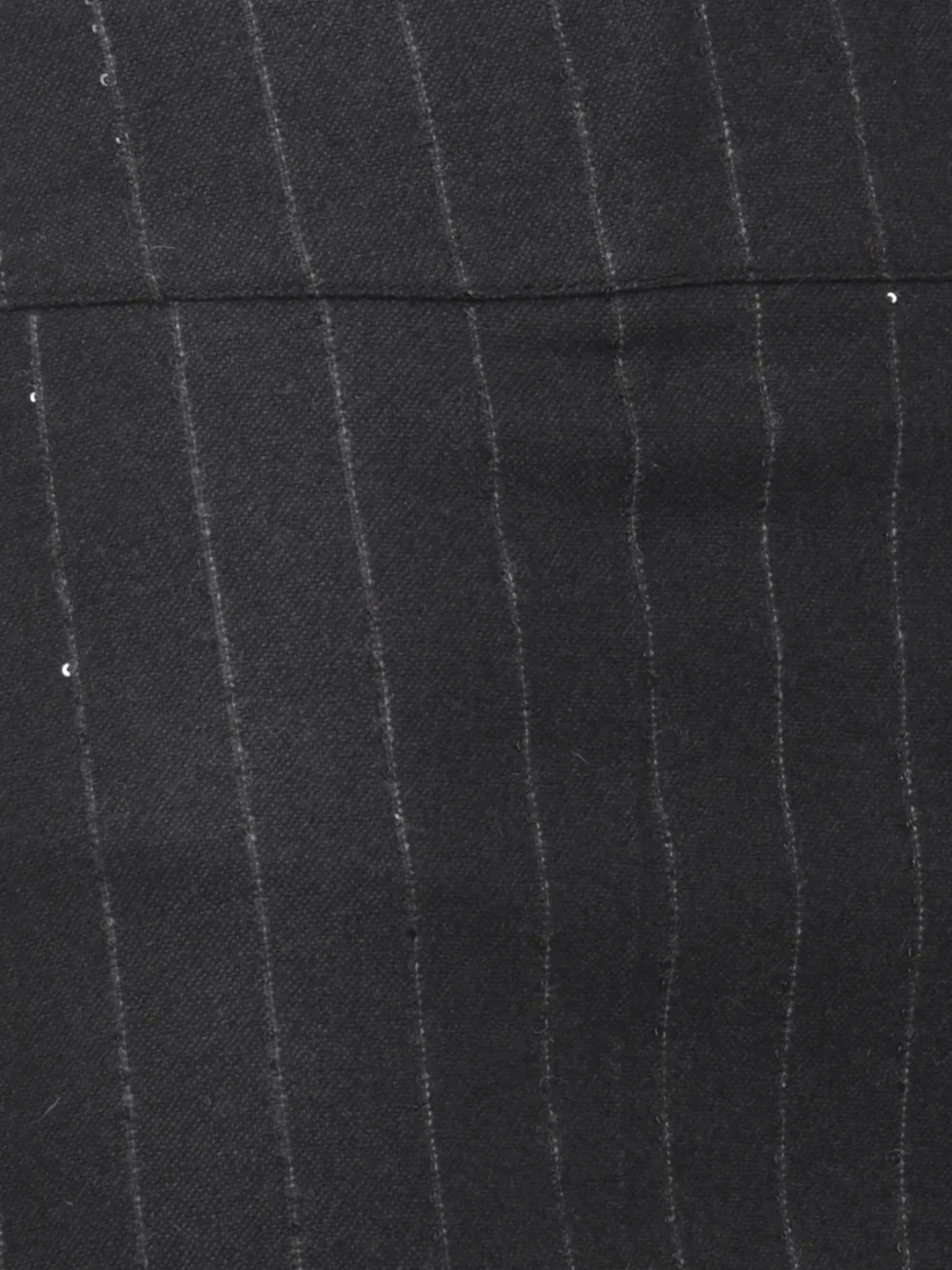 D.Exterior pinstripe wide-leg trousers Zwart