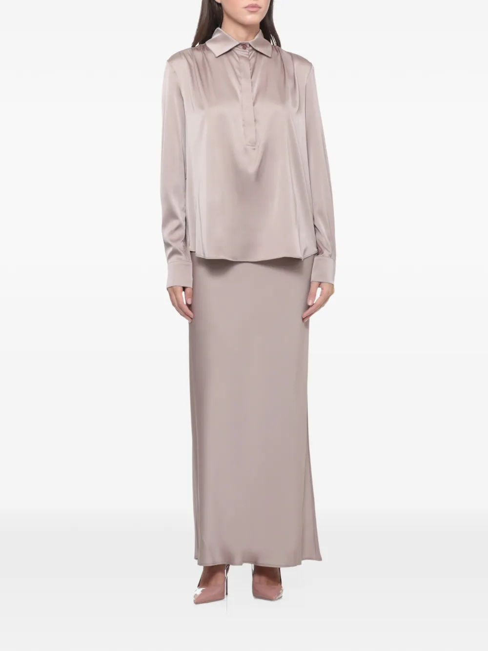 D.Exterior Mouwloos shirt Beige