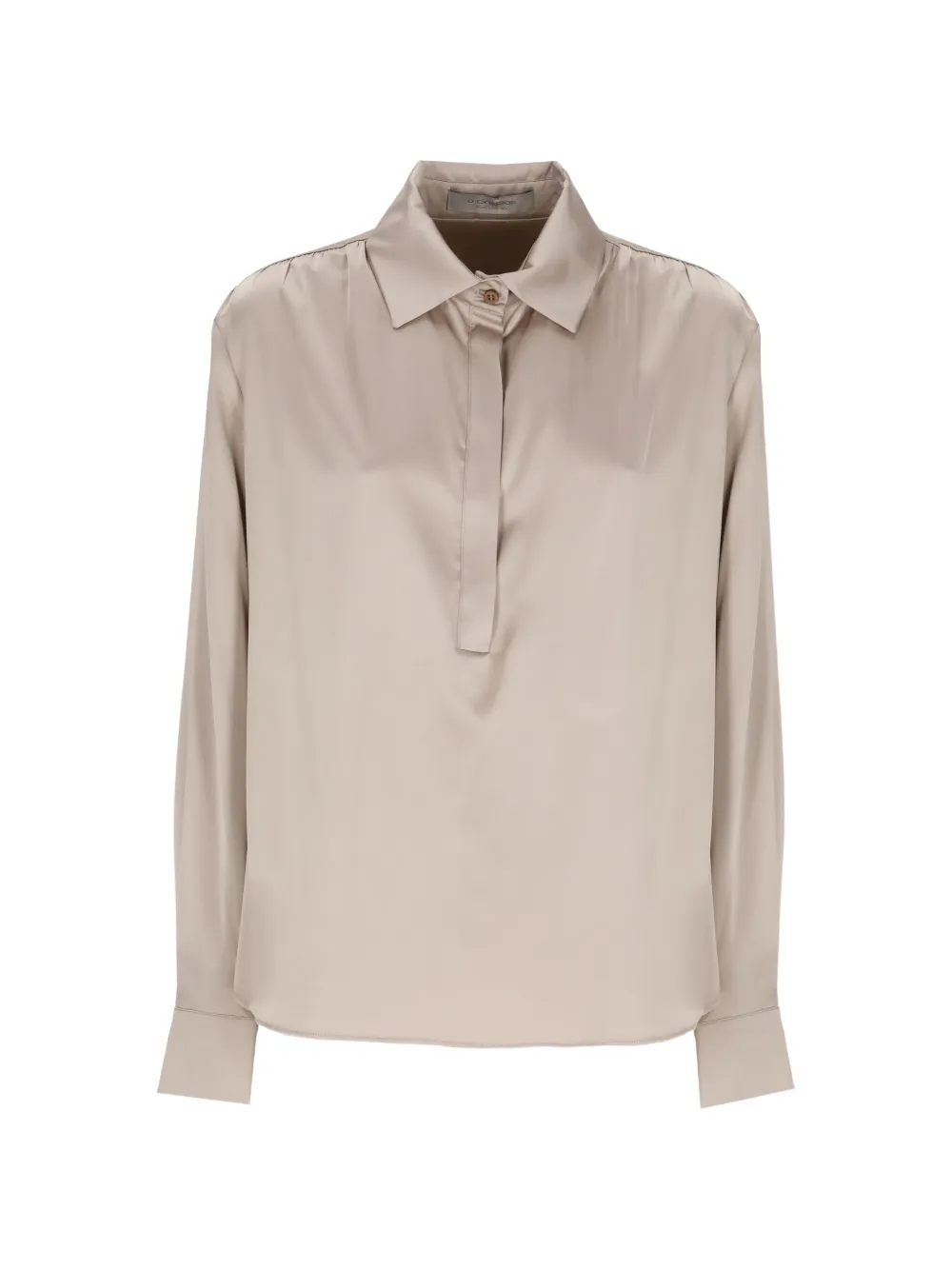 D.Exterior gathered-detail blouse - Toni neutri