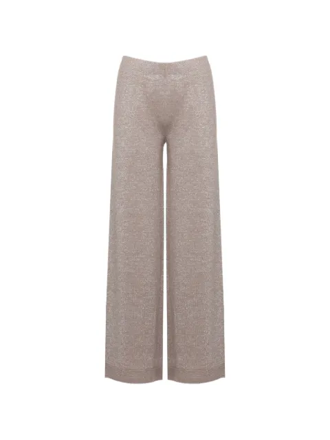 D.Exterior pantalones palazzo con pretina elástica