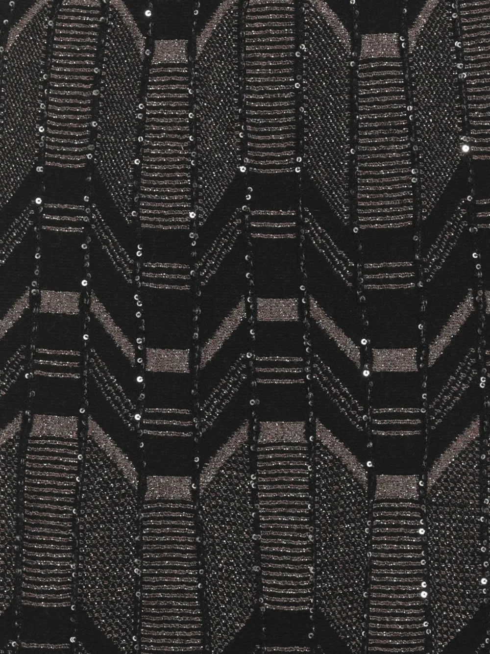 D.Exterior sequin-embellished geometric-pattern midi skirt Bruin