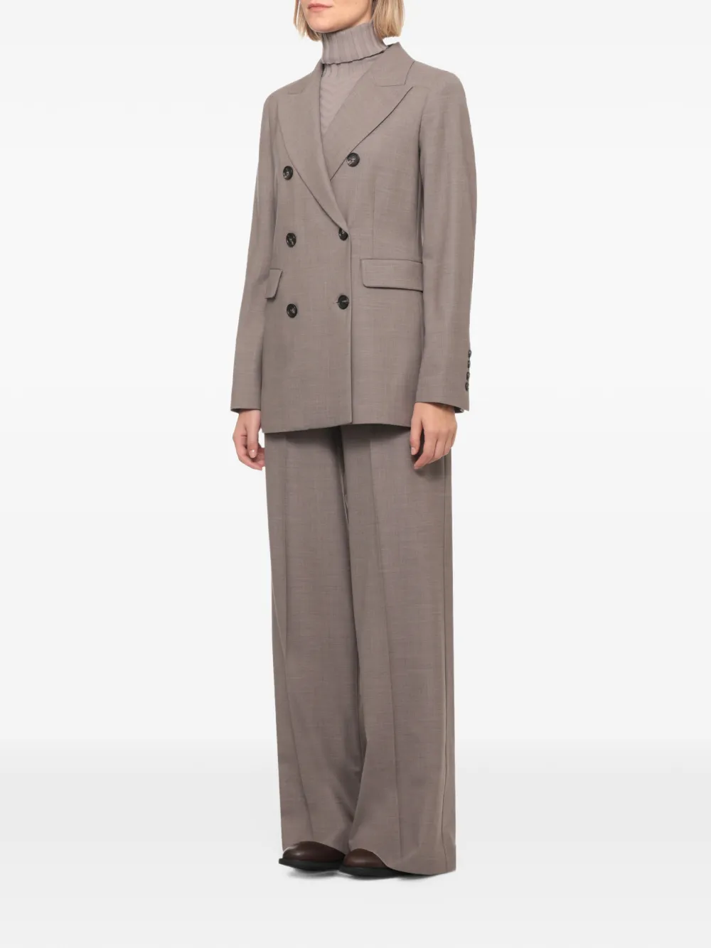 D.EXTERIOR 더블 브레스트 피크 라펠 자켓
