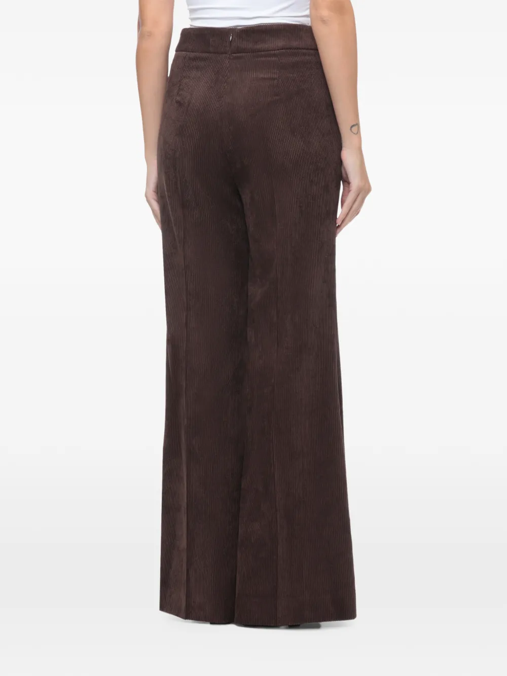 D.Exterior corduroy wide-leg trousers Bruin