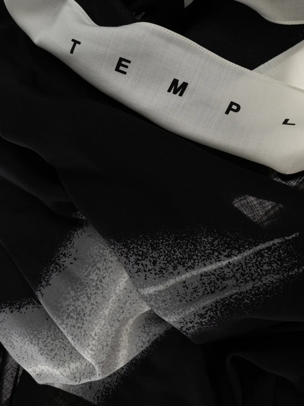 Rick Owens Sjaal met print Zwart