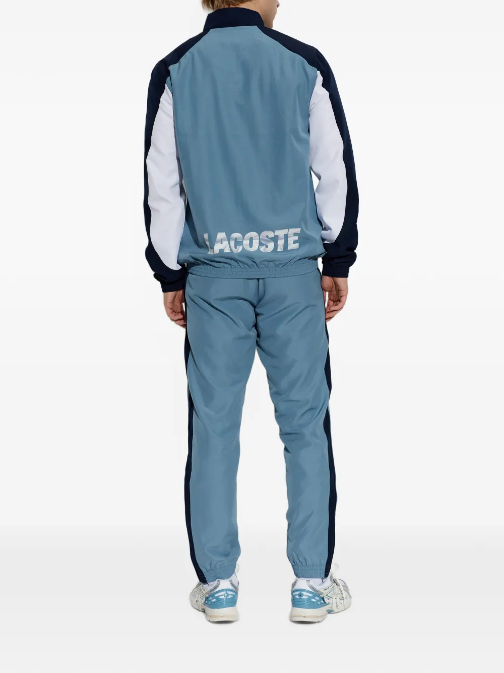 Lacoste Trainingspak met colourblocking en logo-patch Blauw