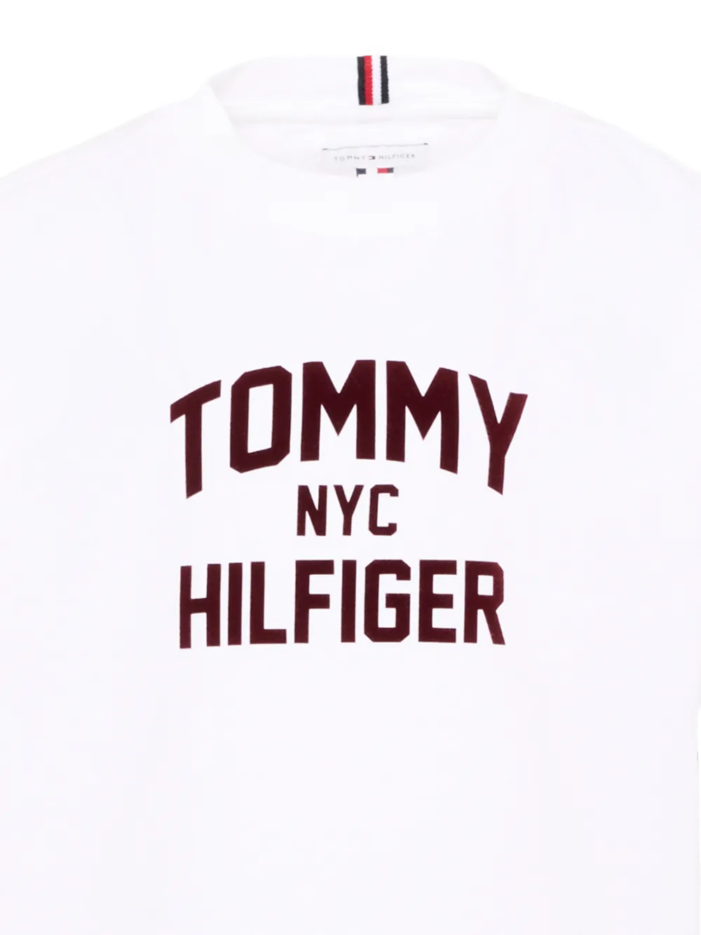 Tommy Hilfiger Junior Katoenen T-shirt met logoprint Wit