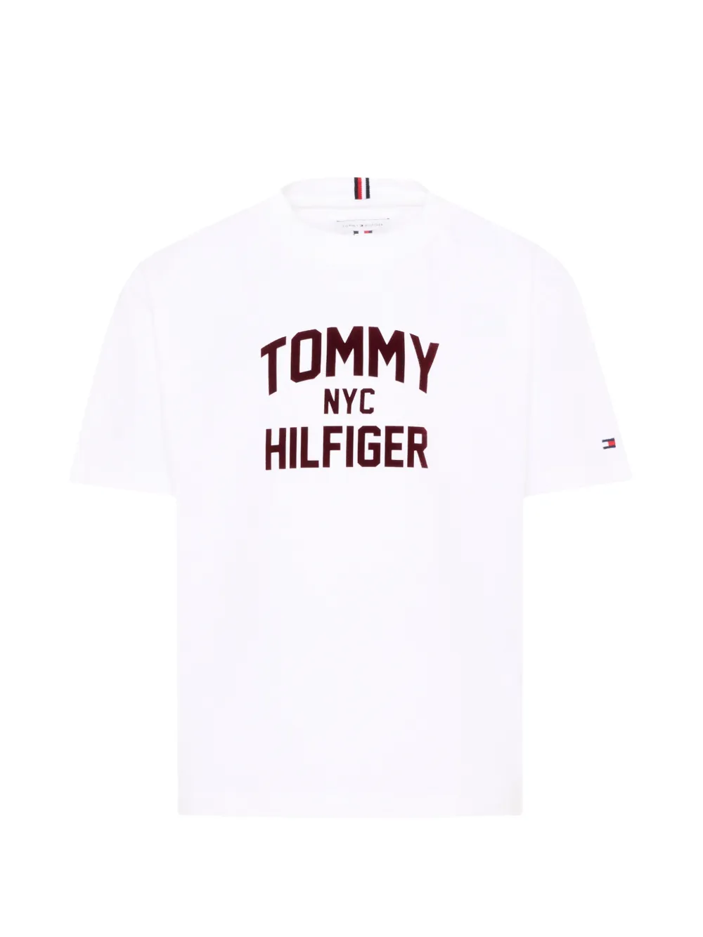 Tommy Hilfiger Junior logo-print cotton T-shirt - Bianco