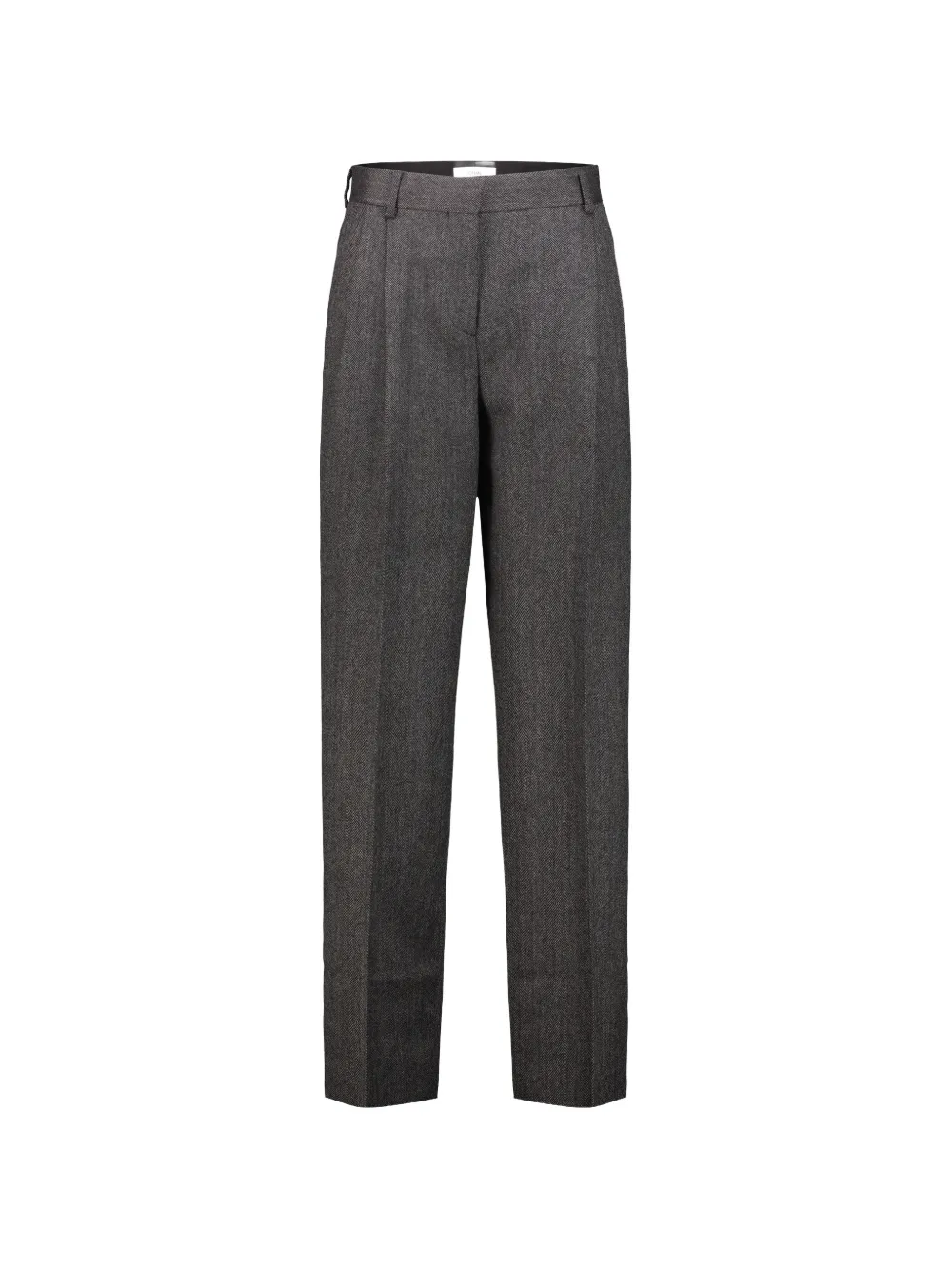 TOTEME Herringbone double-pleat trousers grey melange - Grau