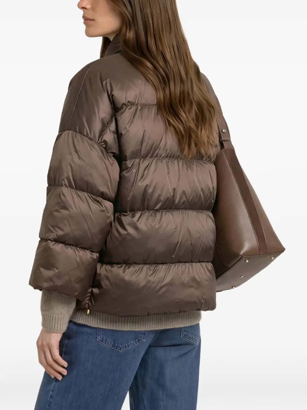 Max Mara Gewatteerd donsjack Bruin