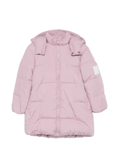 Emporio Armani Kids chamarra capitonada con capucha