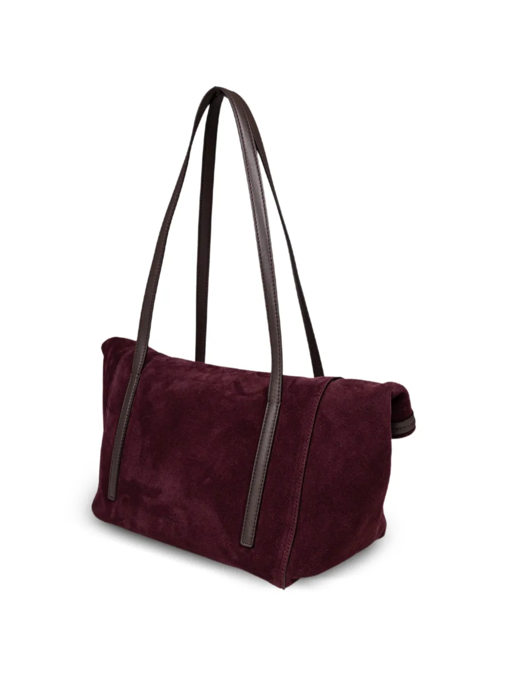 Borbonese Grote Shopping suède shopper Rood