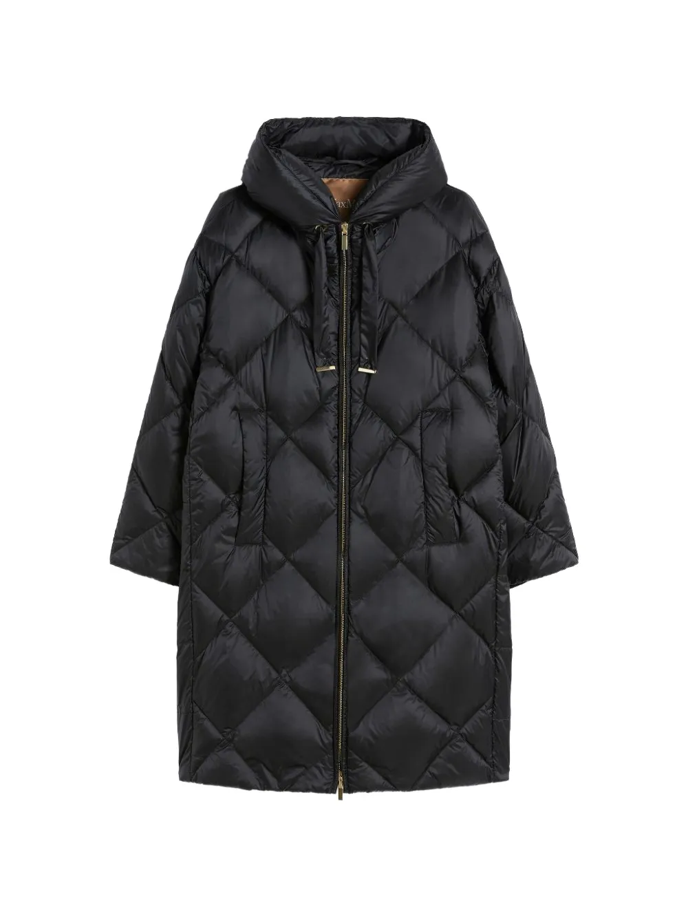 Max Mara The Cube diamond-quilted coat - Nero