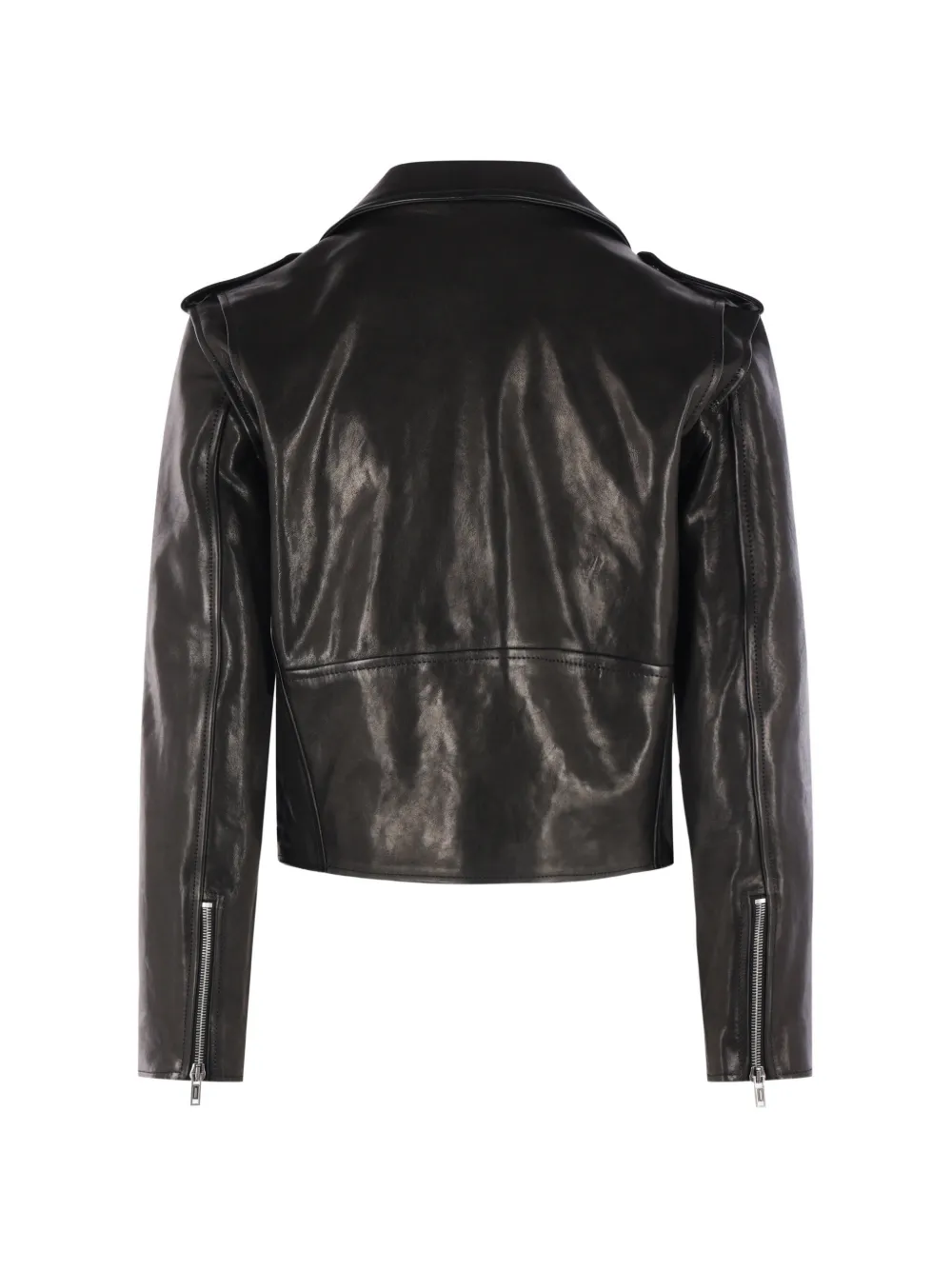 Ann Demeulemeester Agi belted biker jacket Zwart
