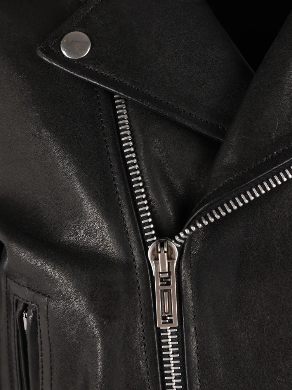 Ann Demeulemeester Agi belted biker jacket Zwart