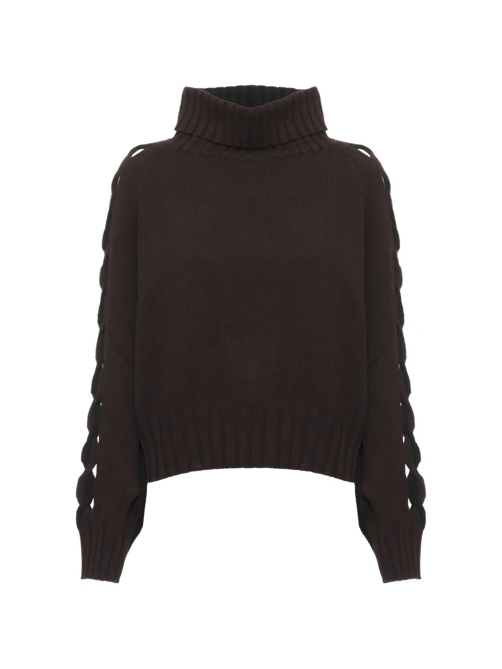 D.Exterior roll-neck sweater - Marrone
