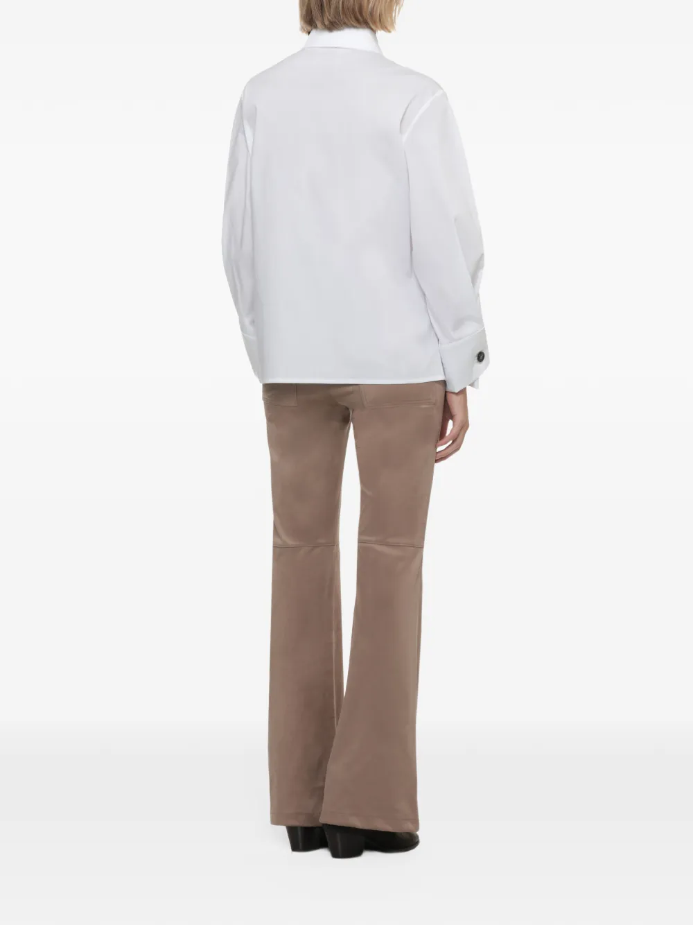 D.Exterior concealed-front shirt - Weiß