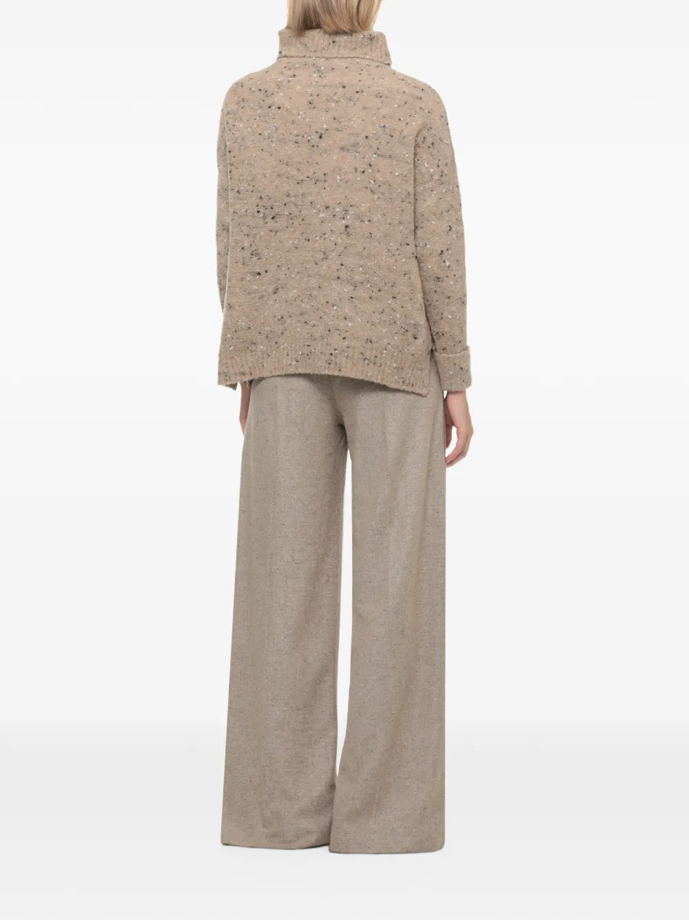 D.Exterior Gemêleerde coltrui Beige