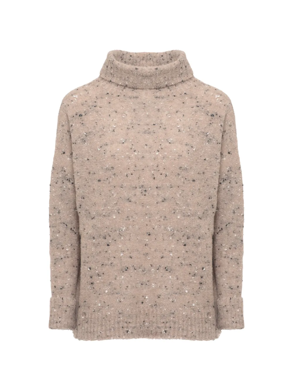 D.Exterior flecked roll-neck sweater - Toni neutri