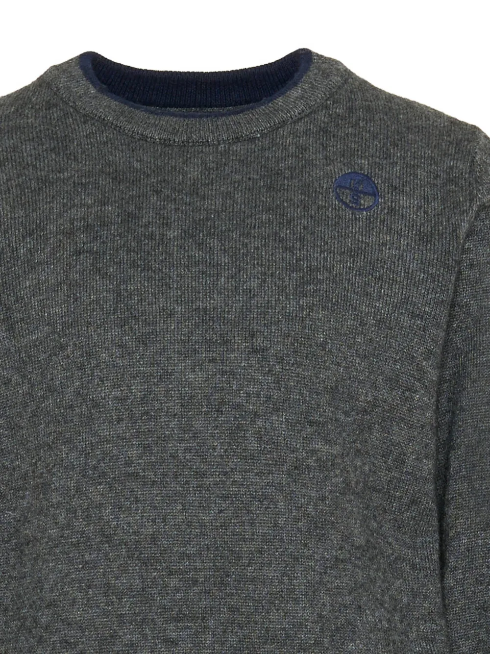 North Sails Kids Trui met logopatch Grijs