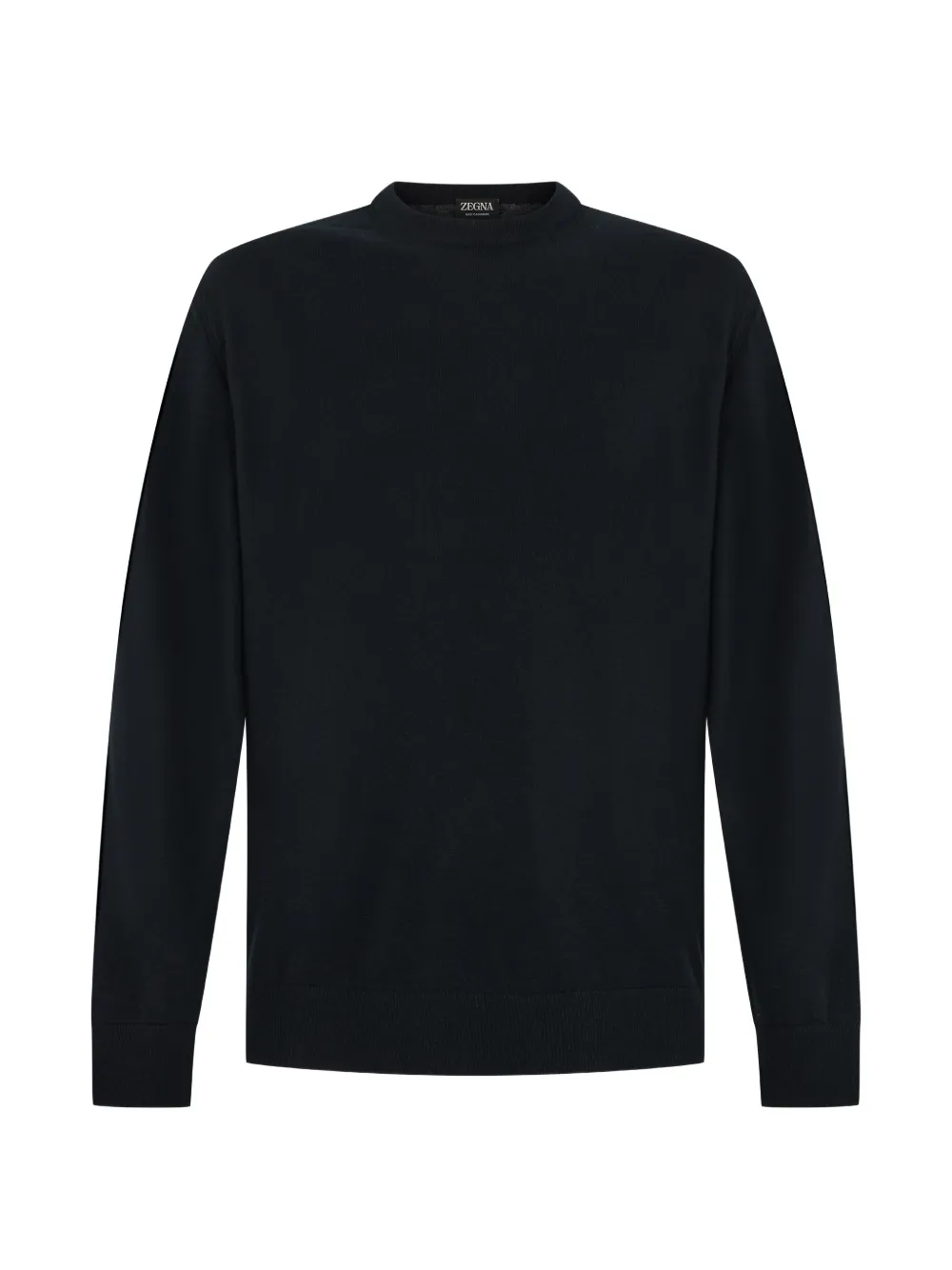 Zegna crew-neck long-sleeve sweater - Black
