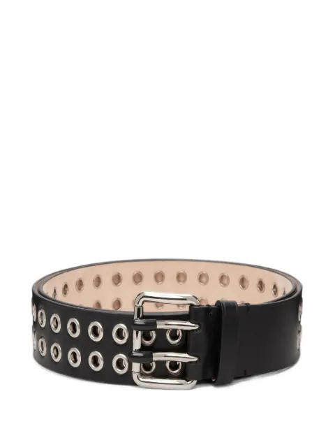 Marni eyelet-embellished leather belt