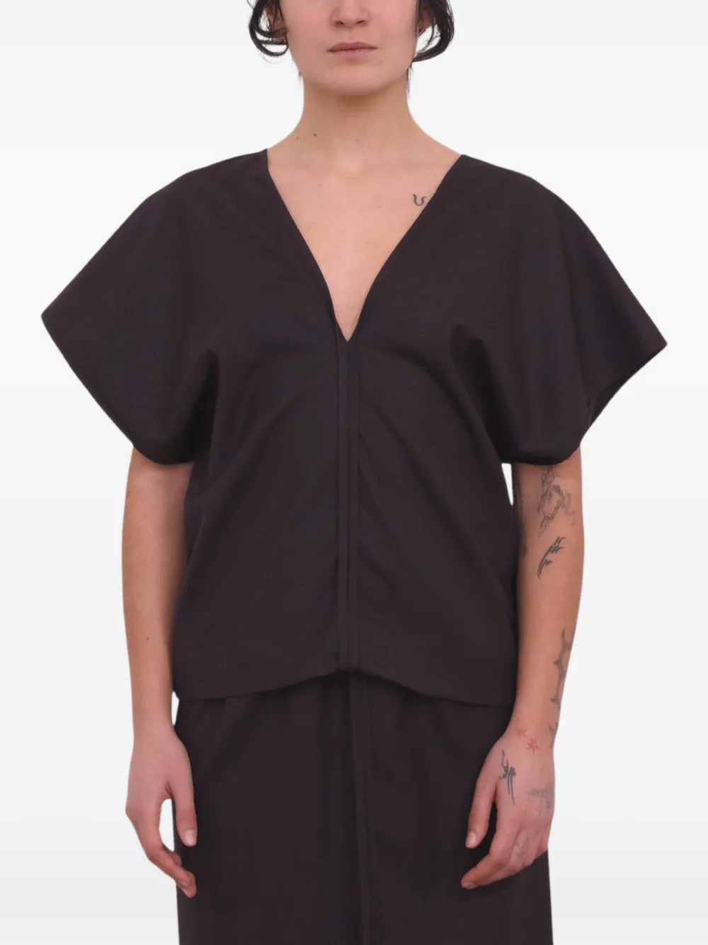 Baserange Dadar blouse Bruin