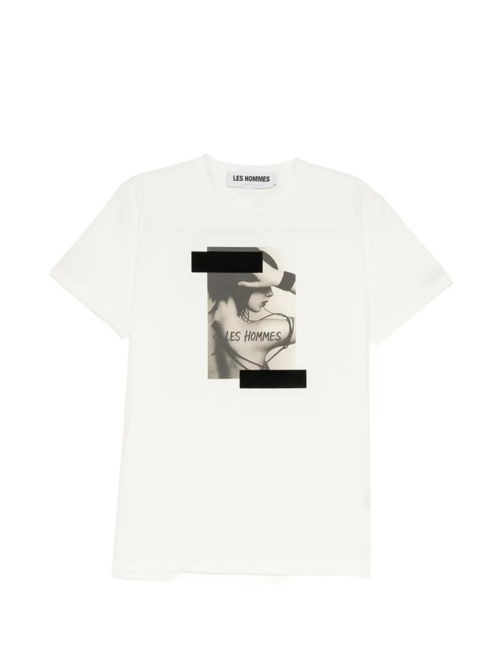 LES HOMMES graphic-print T-shirt