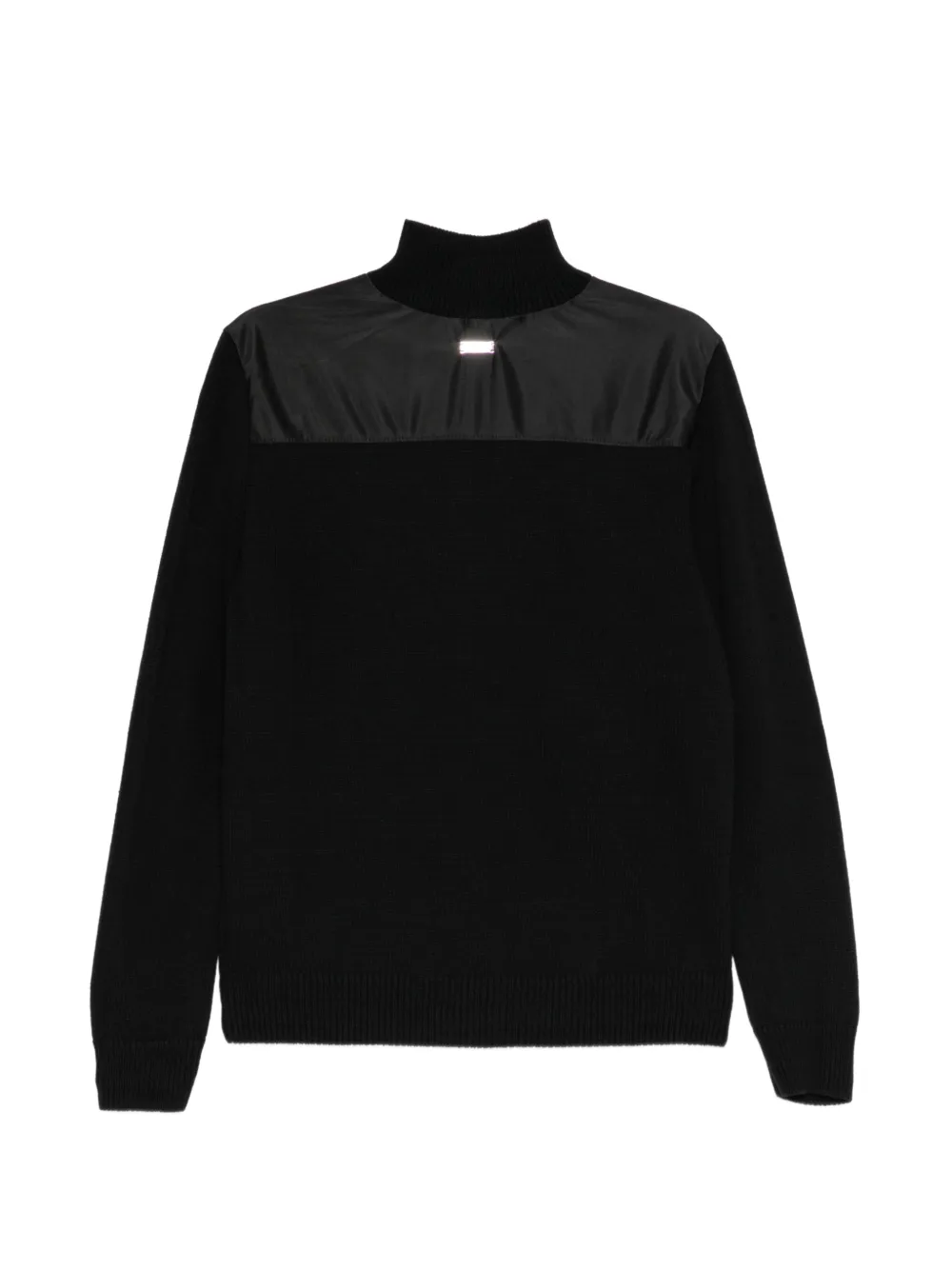 LES HOMMES Sweater met halve rits Zwart