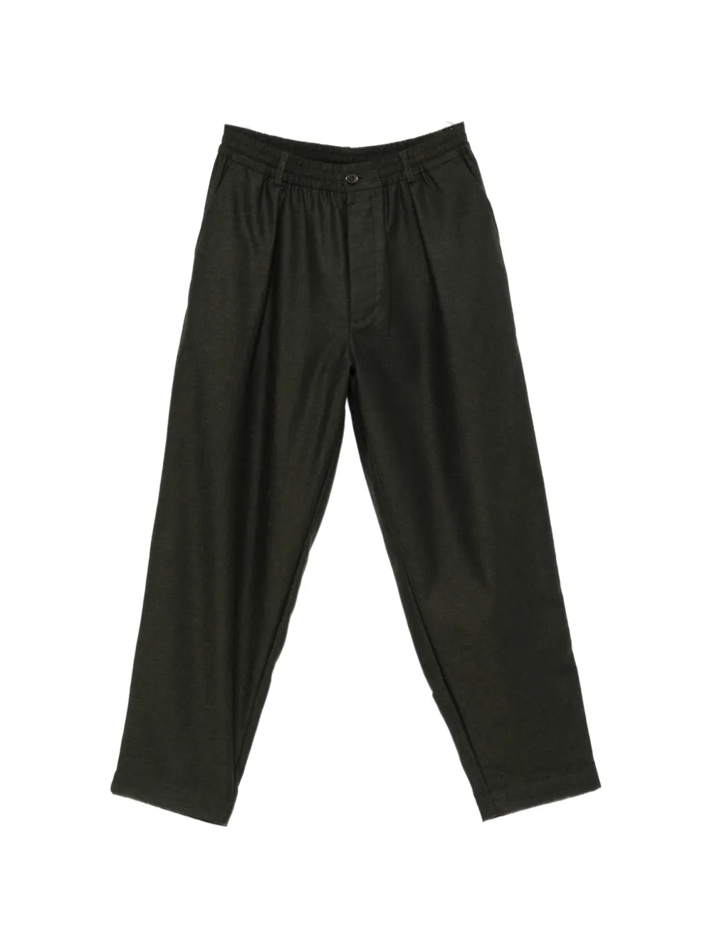 Universal Works belt-loop pleated trousers - Vert Universal Works belt-loop pleated trousers - Vert
